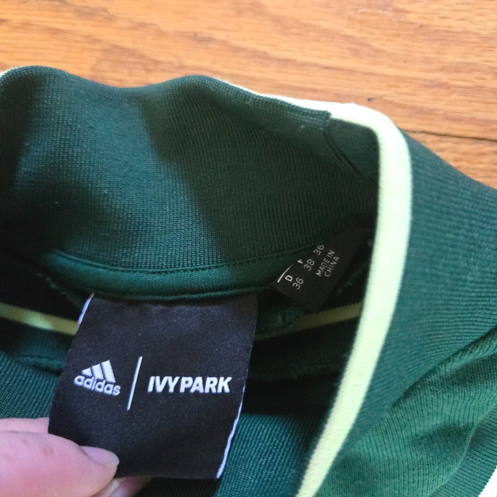Adidas Ivy Park Green Tunic Sweatshirt Small - Picture 5 of 6